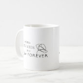 先生は永遠に成長する種を植える コーヒーマグカップ (正面左)