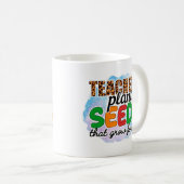 先生は永遠に成長する種を植える コーヒーマグカップ (正面右)