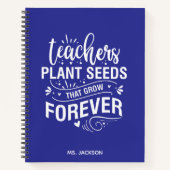 先生は永遠に成長する種を植える ノートブック (正面)