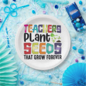 先生は永遠に成長する種を植える ペーパープレート (パーティー)