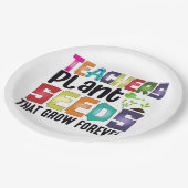 先生は永遠に成長する種を植える ペーパープレート (アングル)