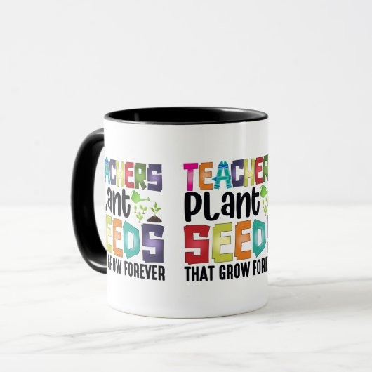 先生は永遠に成長する種を植える マグカップ (正面左)