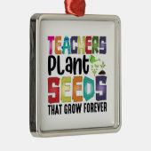 先生は永遠に成長する種を植える メタルオーナメント (右)