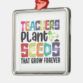 先生は永遠に成長する種を植える メタルオーナメント (左)