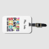 先生は永遠に成長する種を植える ラゲッジタグ (正面横)