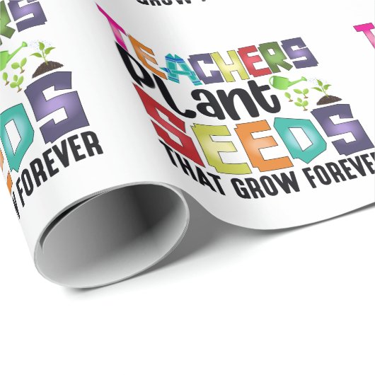 先生は永遠に成長する種を植える ラッピングペーパー (ロールコーナー)