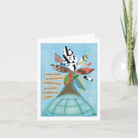 先生は火のメッセージカードを発火させます シーズンカード (正面)