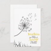 先生は知識の種を植える サンキューカード (正面/裏面)