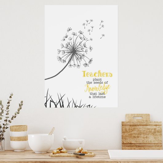 先生は知識の種を植える ポスター (キッチン)