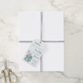 先生は知識の種子を多肉植物 ギフトタグ (より糸付き)