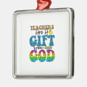 先生は神からの贈り物 メタルオーナメント (左)