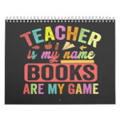 先生は私の名前の本は私のゲームおもしろい100日 カレンダー (カバー)