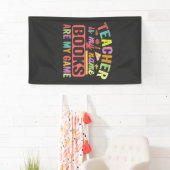 先生は私の名前の本は私のゲームおもしろい100日 横断幕 (インサイチュ)