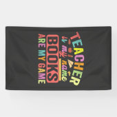 先生は私の名前の本は私のゲームおもしろい100日 横断幕 (横)