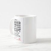 先生は簡単 | 先生 コーヒーマグカップ (正面左)