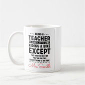 先生は簡単 | 先生 コーヒーマグカップ (左)