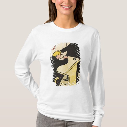 先生は罪からの彼の生徒を懲戒します Tシャツ (正面)