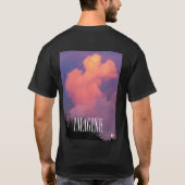 先生は考えさせる食べ物を出す Tシャツ (裏面)