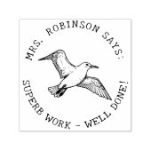 先生は自分のアルバトロスの素晴らしい作品を作る セルフインキングスタンプ (デザイン)