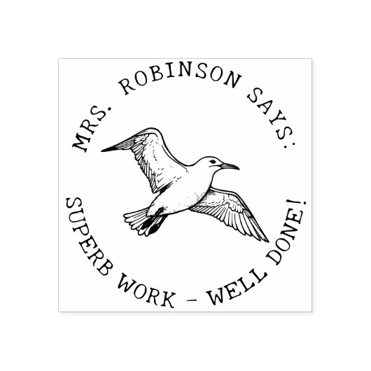 先生は自分のアルバトロスの素晴らしい作品を作る ラバースタンプ (インプリント)