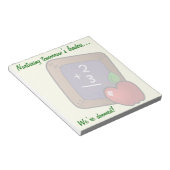 先生は自分の子どもの将来について真実を知っている ノートパッド (アングル)