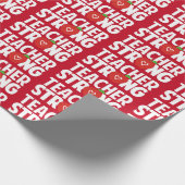 先生は赤りんごで強い ラッピングペーパー (角)