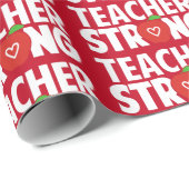 先生は赤りんごで強い ラッピングペーパー (ロールコーナー)