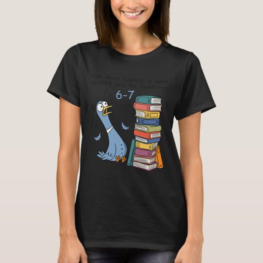 先生は週に何晩読書するべき? Tシャツ (正面)