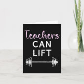 先生は重量挙げおもしろいリフトトレーニング カード (正面)