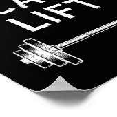 先生は重量挙げおもしろいリフトトレーニング ポスター (角)