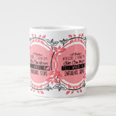 先生は、彼女が決して分からない多様性に影響を与える ジャンボコーヒーマグカップ (正面右)