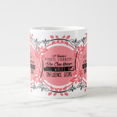 先生は、彼女が決して分からない多様性に影響を与える ジャンボコーヒーマグカップ (正面)