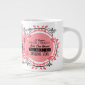 先生は、彼女が決して分からない多様性に影響を与える ジャンボコーヒーマグカップ (右)