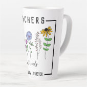 先生は、永遠に野生の花を育てる種子を植える カフェラテマグ (右アングル)