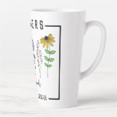 先生は、永遠に野生の花を育てる種子を植える カフェラテマグ (右)