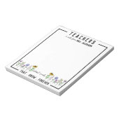 先生は、永遠に野生の花を育てる種子を植える ノートパッド (回転)