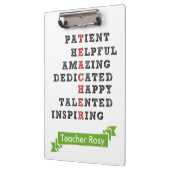 先生ひな形 – 特徴 クリップボード (左)