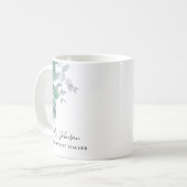 先生へのギフト ユーカリ グリーナリー コーヒーマグカップ (正面左)