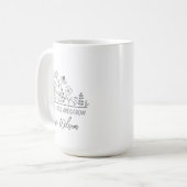 先生へのギフト 先生への感謝を込めた名入れカップ コーヒーマグカップ (正面左)