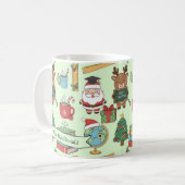 先生へのクリスマスプレゼント 名入れ コーヒーマグカップ (正面左)
