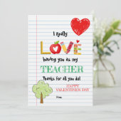 先生へのバレンタインカード シーズンカード (スタンド正面)