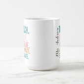 先生への励ましのギフトマグ コーヒーマグカップ (中央)