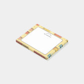 先生への感謝の気持ちを表す黄色い定規のパターン ポストイット (アングル)