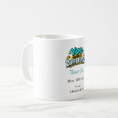 先生への感謝の気持ちを込めて コーヒーマグカップ (正面左)