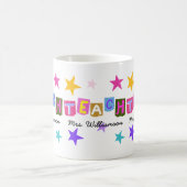 先生への感謝を伝えるモダンなギフト コーヒーマグカップ (中央)