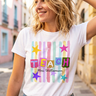 先生への感謝を伝えるモダンな教師ギフト トライブレンドTシャツ