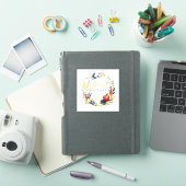 先生への感謝を表すアップルステッカー シール (iPadカバー)