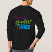 先生への感謝を込めたタイポグラフィ Tシャツ (裏面)