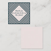 先生への感謝カード ノートカード (正面/裏面)