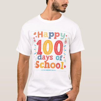 先生への100日目の学校生活お祝いギフト Tシャツ